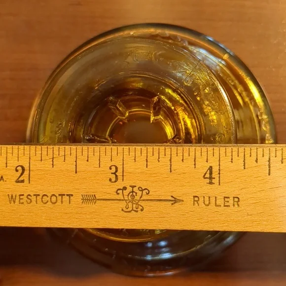 Federal Madrid Amber Glass Taper Holders - Picture 9 of 13